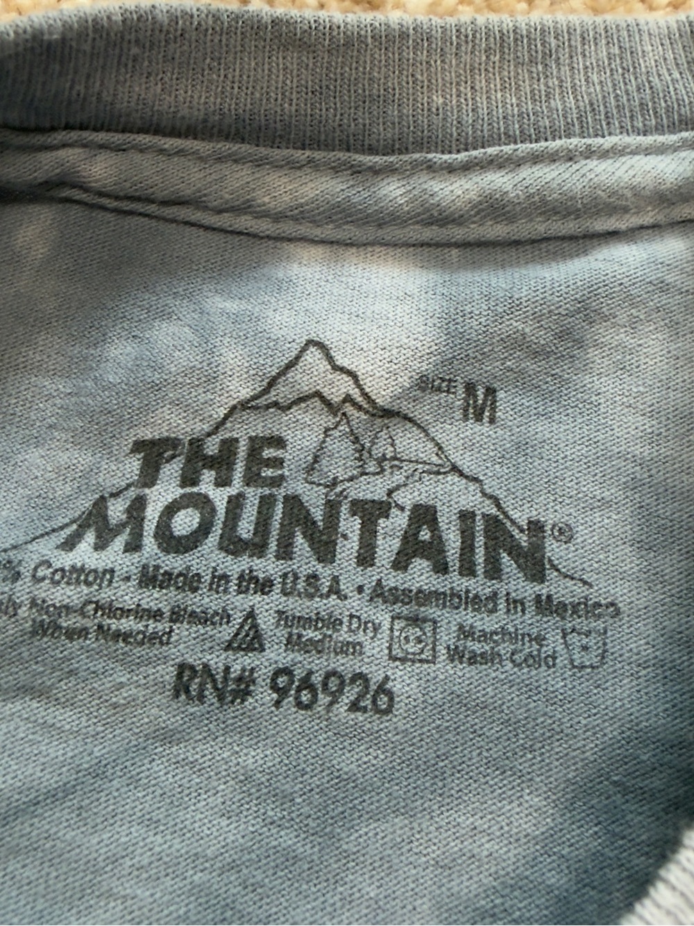 Vintage 90s The Mountain Eagle Tee Tie Dye Nature Graphic Mens M - Picture 4 of 7